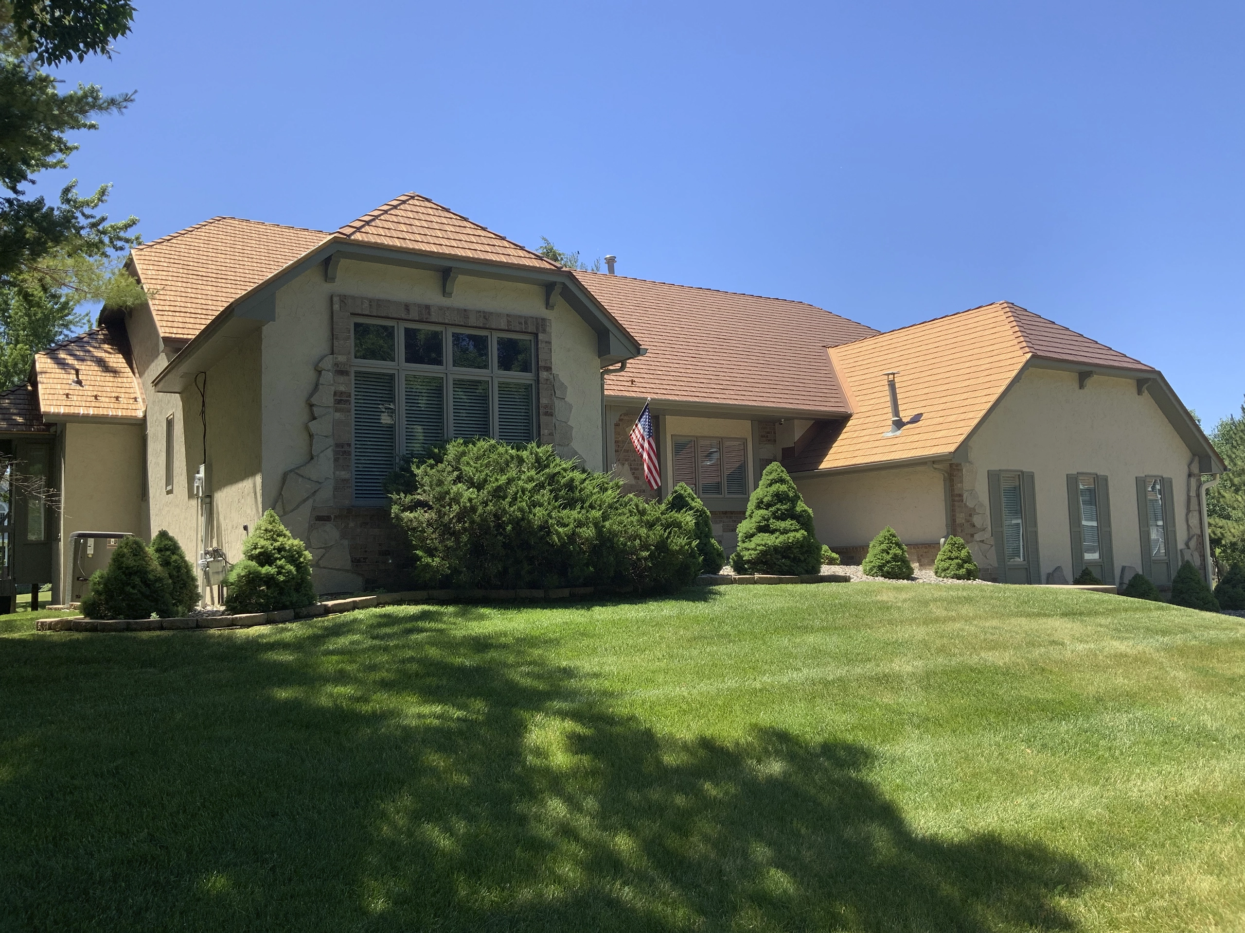Interlock Cedar Shingle Aluminum Metal Roof Aged Copper Bloomington Mn Us Mnmn16008