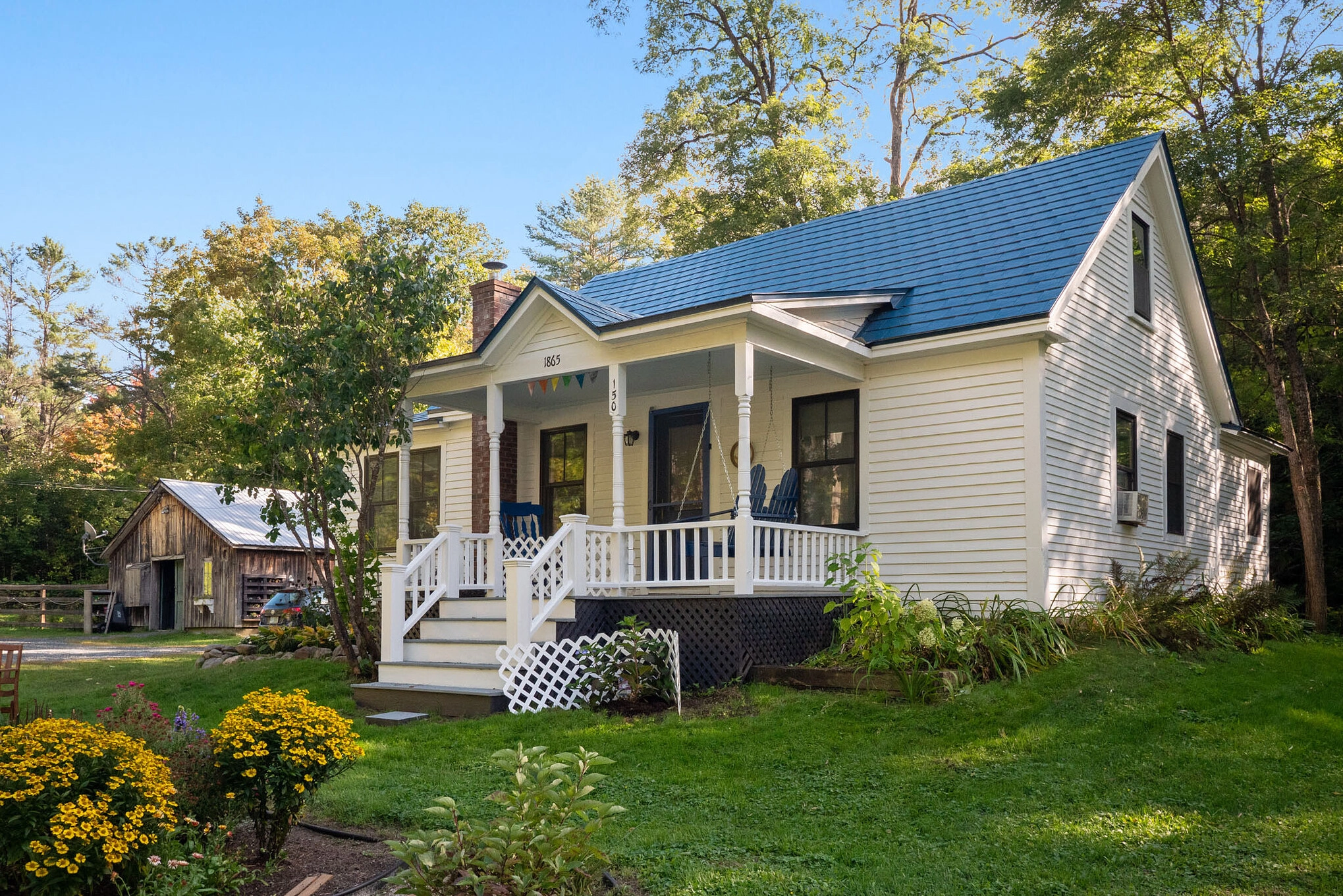 Interlock Slate Aluminum Metal Roof Royal Blue Lyme Nh Us Nhne17021