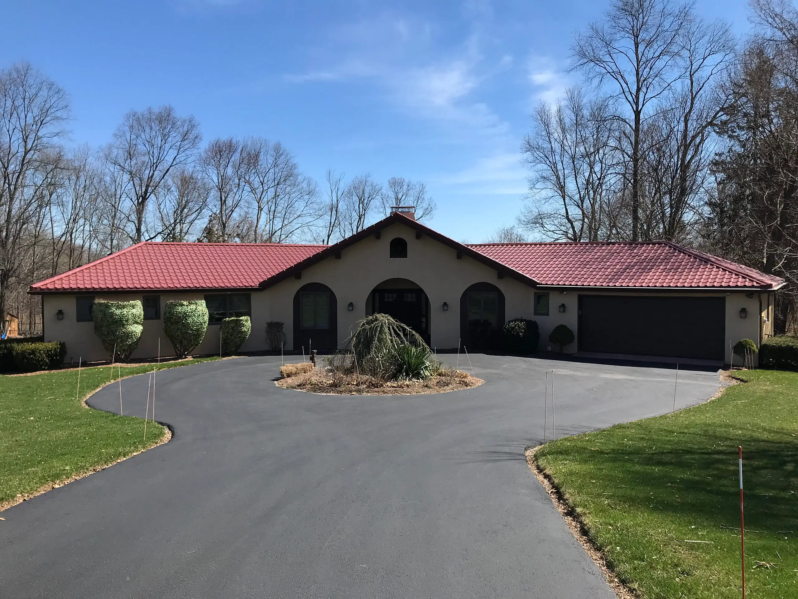 Cumberland, Ri 02864 Interlock Metal Roofing Tile Red Mediterranean Tile Roof