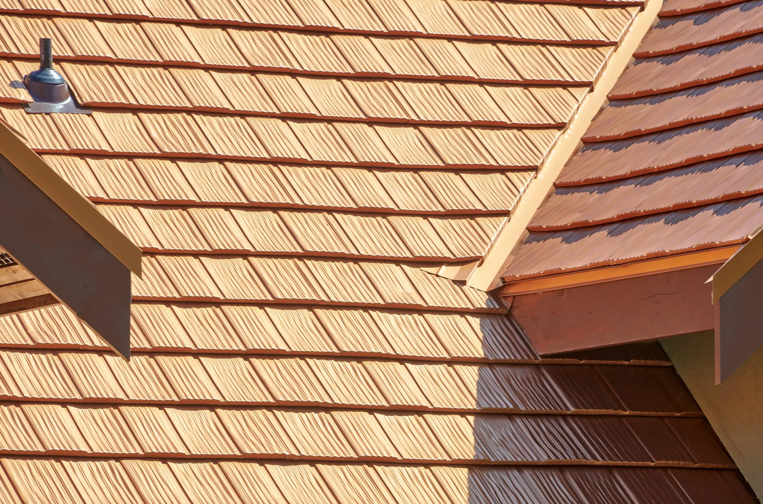 Bellingham, Wa 98229 Interlock Metal Roofing Copper Penny Aluminum Shake Roof House Valley